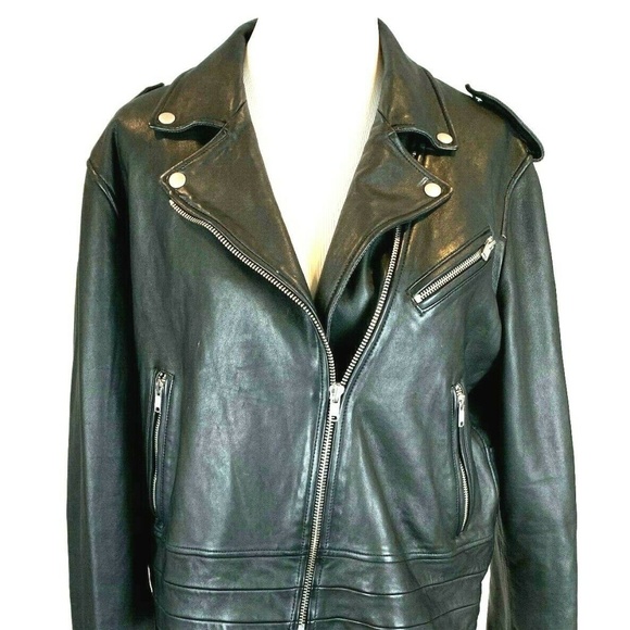 gap leather moto jacket women's